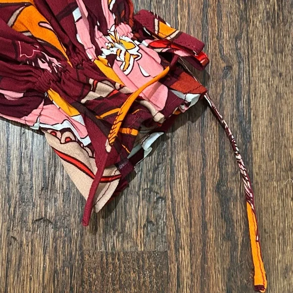 Gibson & Latimer Tie Neck Long Raglan Sleeve Floral Printed Dress Size XL - Picture 12 of 15